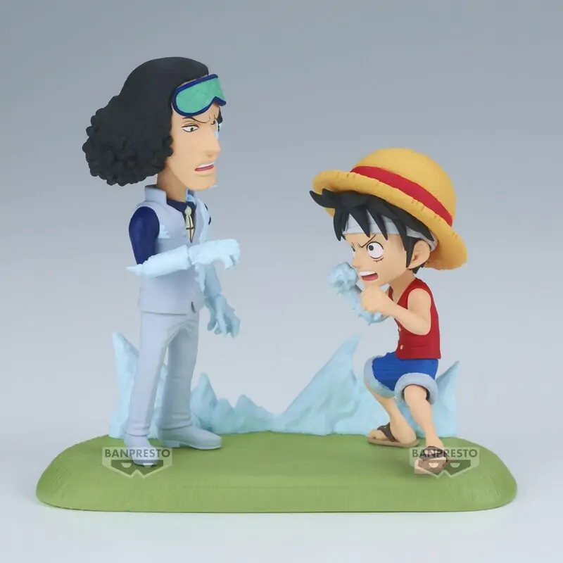 One Piece World Collectable Figur Log Stories Monkey D. Luffy vs Kuzan 9cm Produktfoto