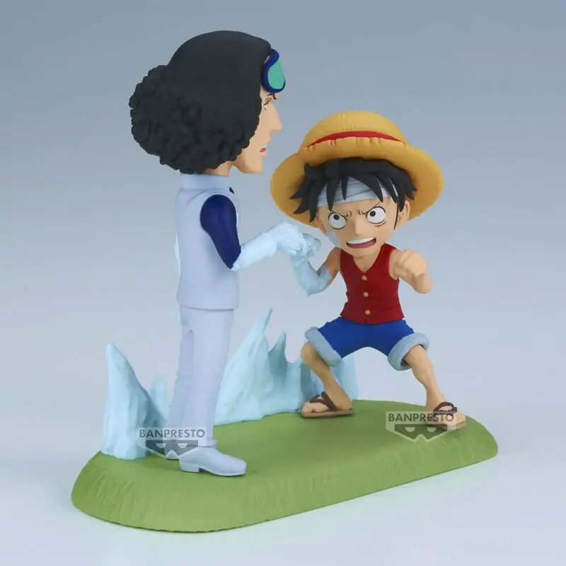 One Piece World Collectable Figur Log Stories Monkey D. Luffy vs Kuzan 9cm Produktfoto