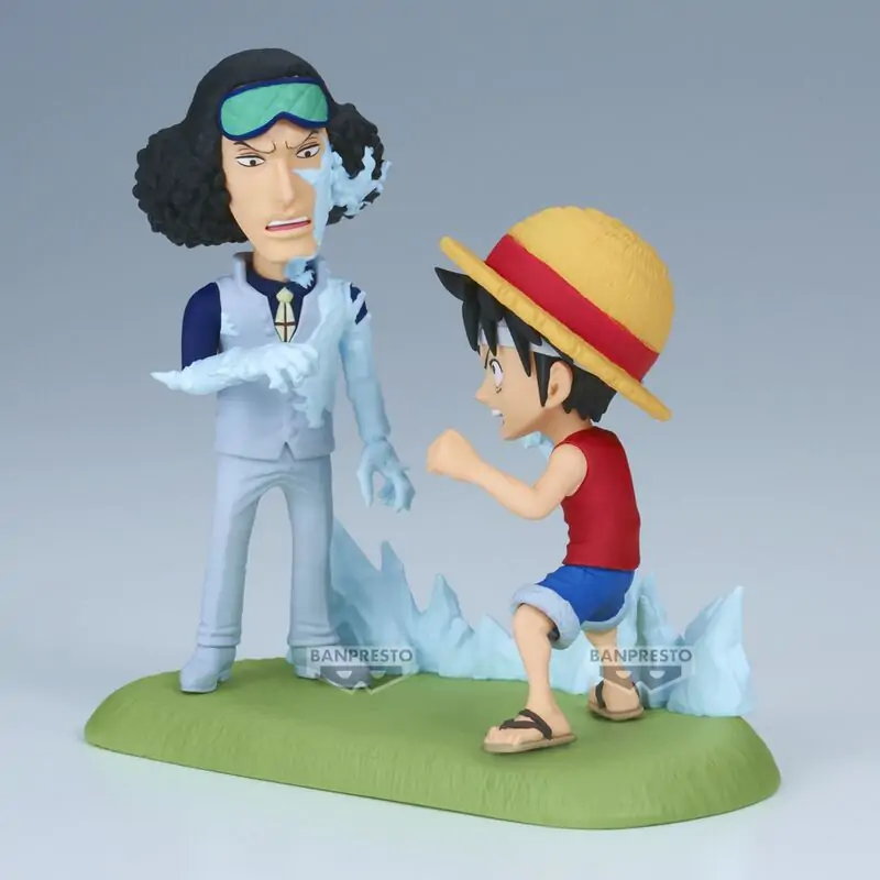 One Piece World Collectable Figur Log Stories Monkey D. Luffy vs Kuzan 9cm Produktfoto