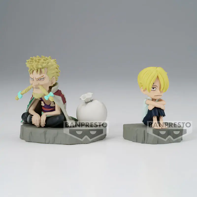 One Piece World Collectable Stories Sanji & Zeff Figur 6cm Produktfoto