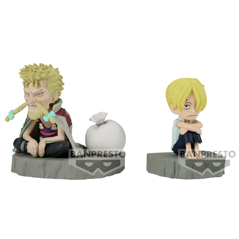 One Piece World Collectable Stories Sanji & Zeff Figur 6cm Produktfoto