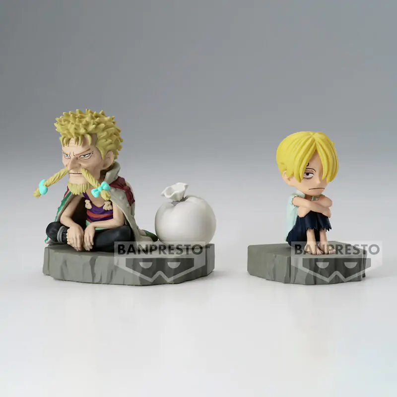 One Piece World Collectable Stories Sanji & Zeff Figur 6cm Produktfoto