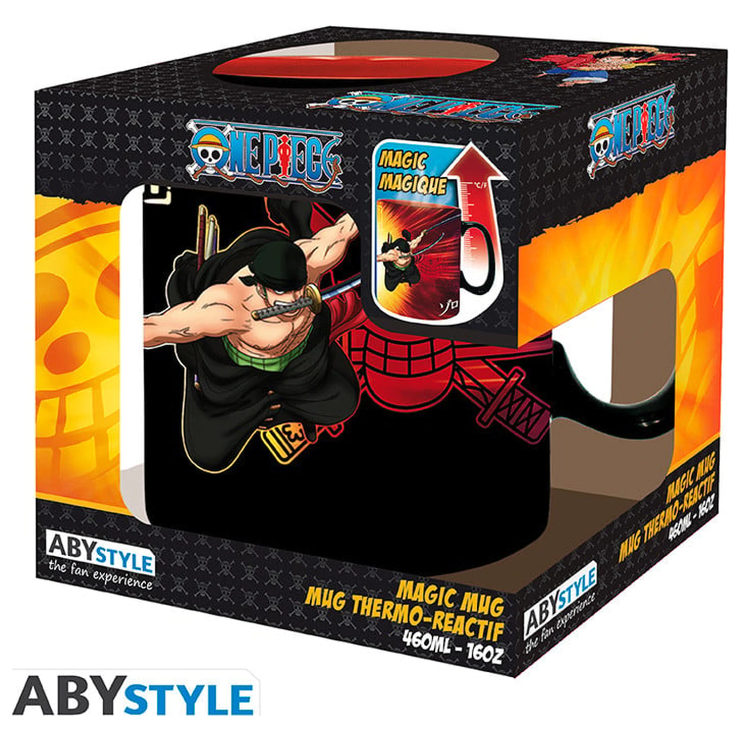 One Piece Zoro & Sanji Tasse Heat Change 460 ml Produktfoto