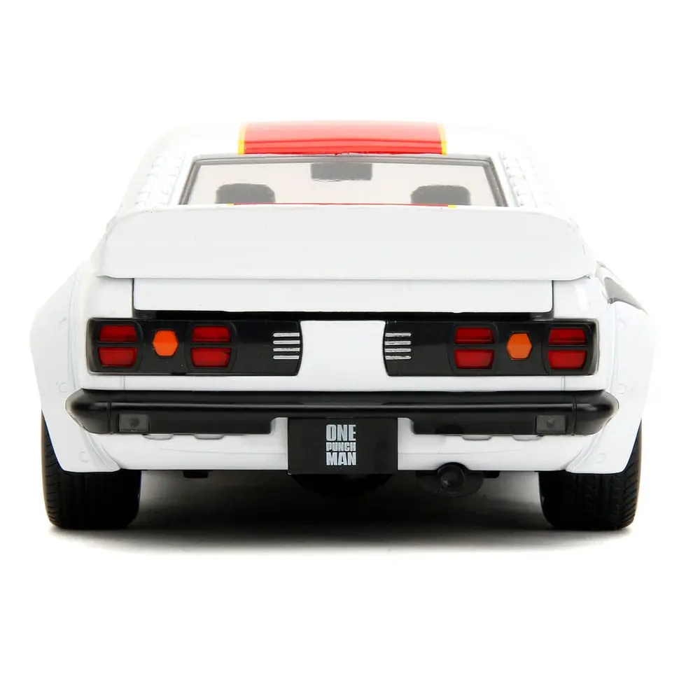 One Punch Man Hollywood Rides Diecast Modell 1/24 1974 Mazda RX-3 mit One Punch Man Figur Produktfoto