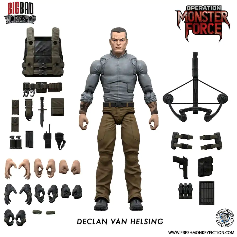 Operation: Monster Force Actionfigur 1/12 Declan Van Helsing 15 cm Produktfoto