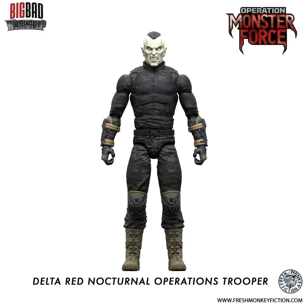 Operation: Monster Force Actionfigur 1/12 Delta Red Nocturnal Operations Trooper 15 cm Produktfoto