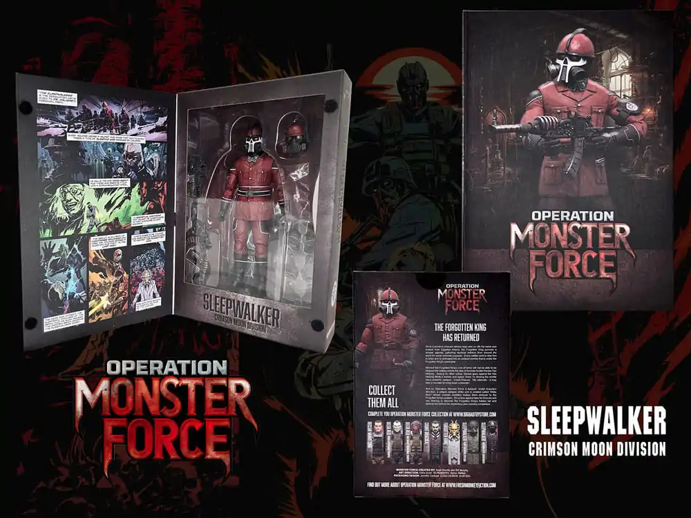 Operation: Monster Force Actionfigur 1/12 Sleepwalker Crimson Moon Division 15 cm Produktfoto