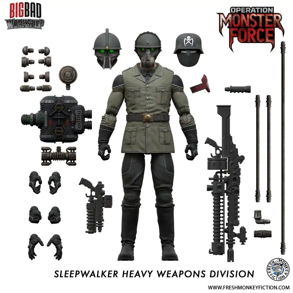 Operation: Monster Force Actionfigur 1/12 Sleepwalker Heavy Weapons Division 15 cm Produktfoto