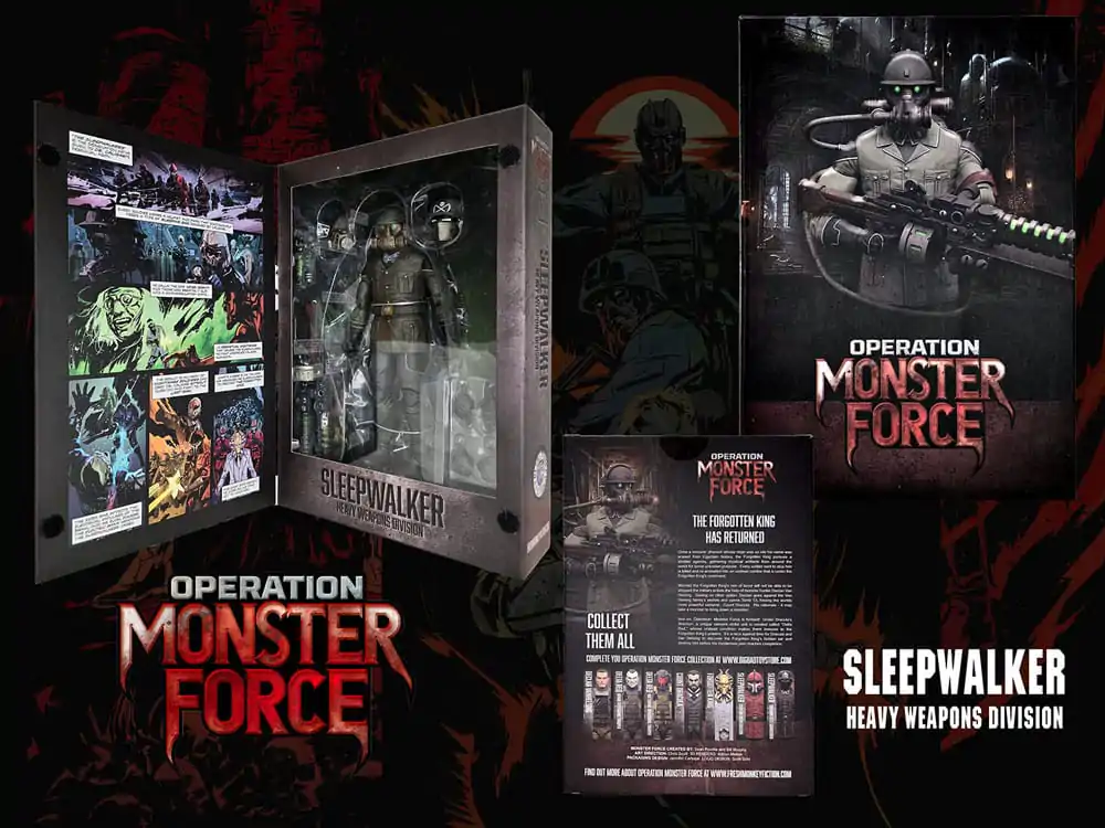 Operation: Monster Force Actionfigur 1/12 Sleepwalker Heavy Weapons Division 15 cm Produktfoto