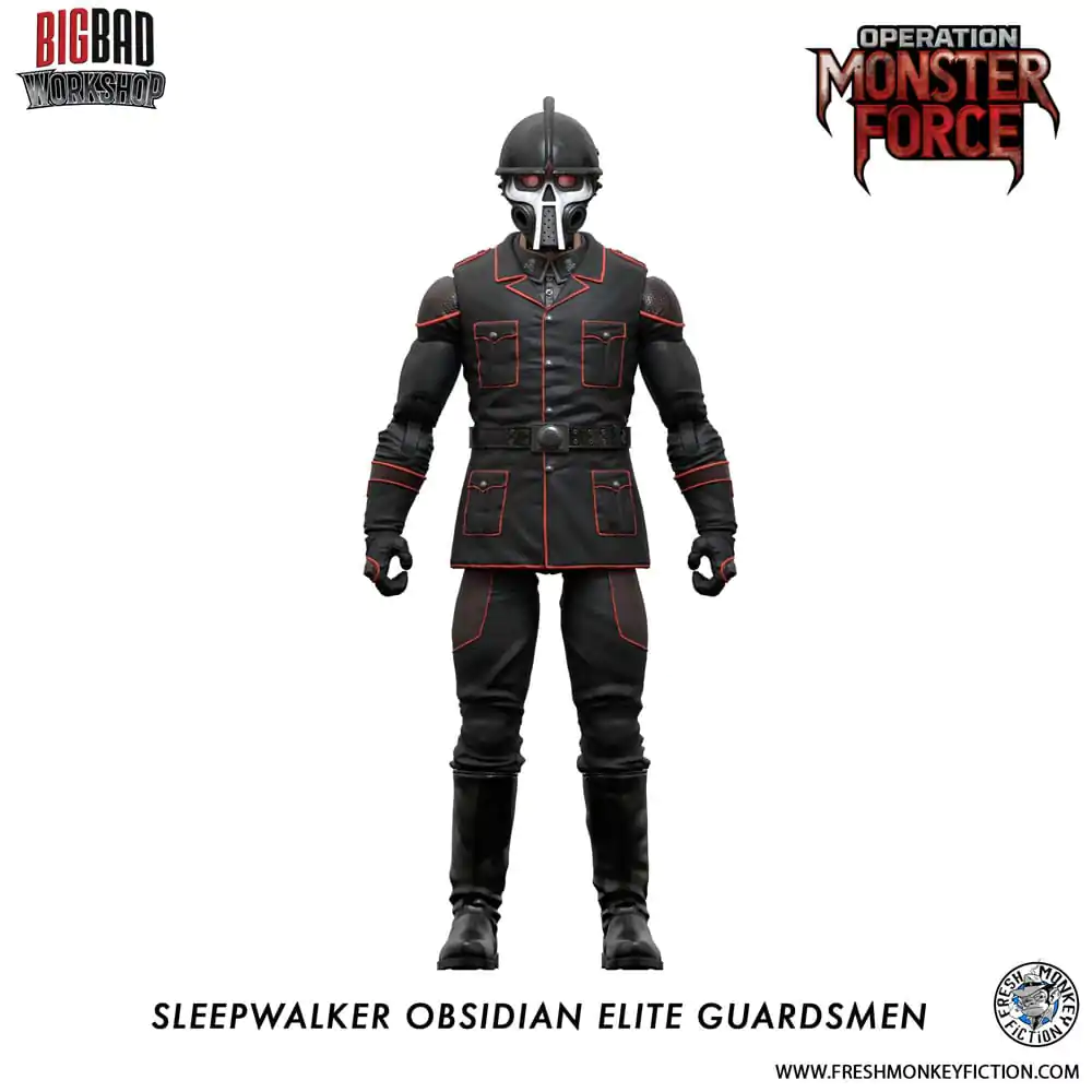 Operation: Monster Force Actionfigur 1/12 Sleepwalker Obsidian Elite Guardsmen 15 cm Produktfoto