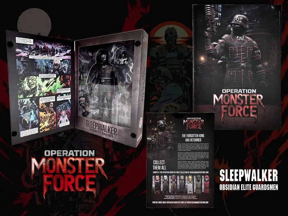 Operation: Monster Force Actionfigur 1/12 Sleepwalker Obsidian Elite Guardsmen 15 cm Produktfoto