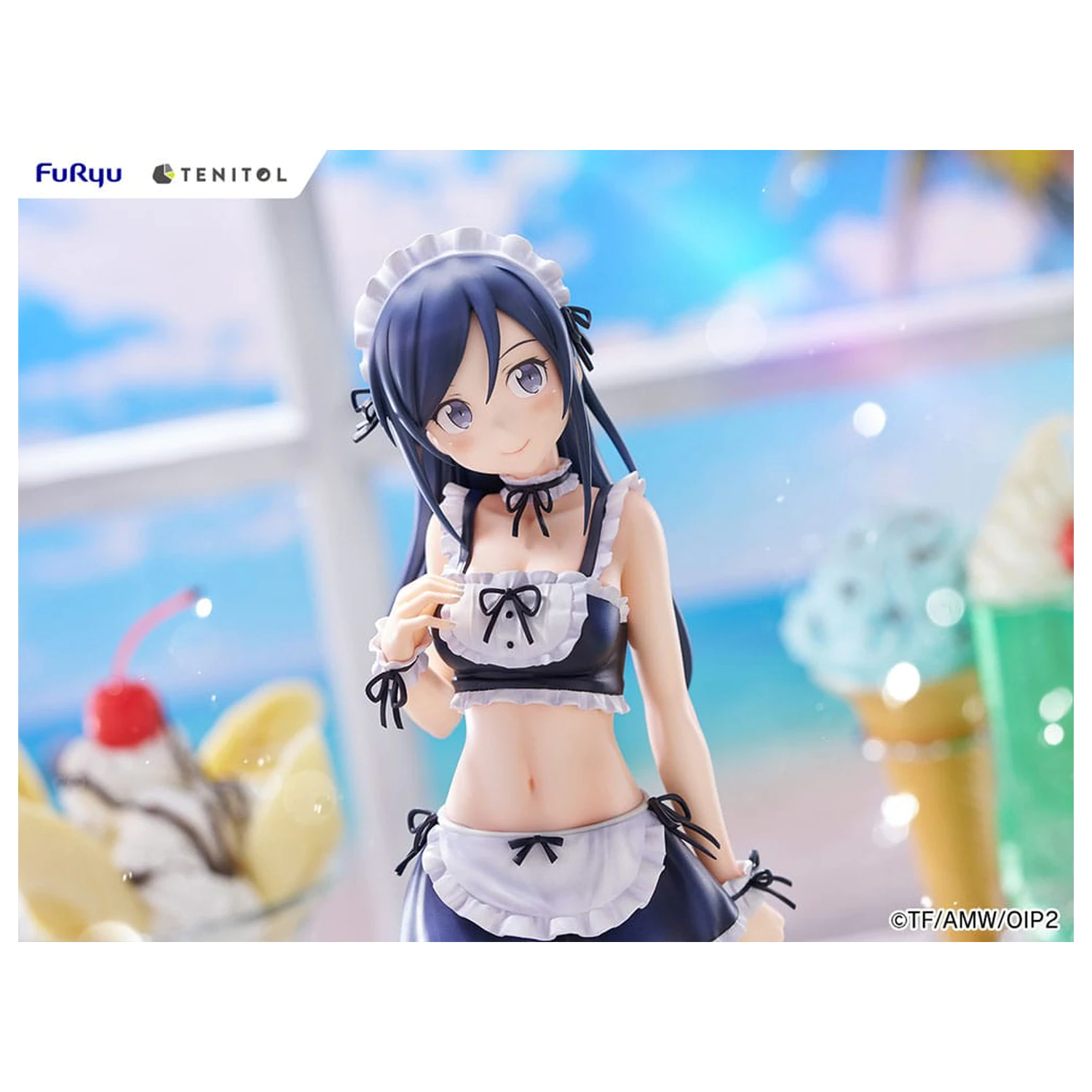 Ore no Imouto ga Konna ni Kawaii Wake ga Nai. Tenitol Große PVC Statue Aragaki Ayase Badeanzüge Dienstmädchen Version 30 cm Produktfoto