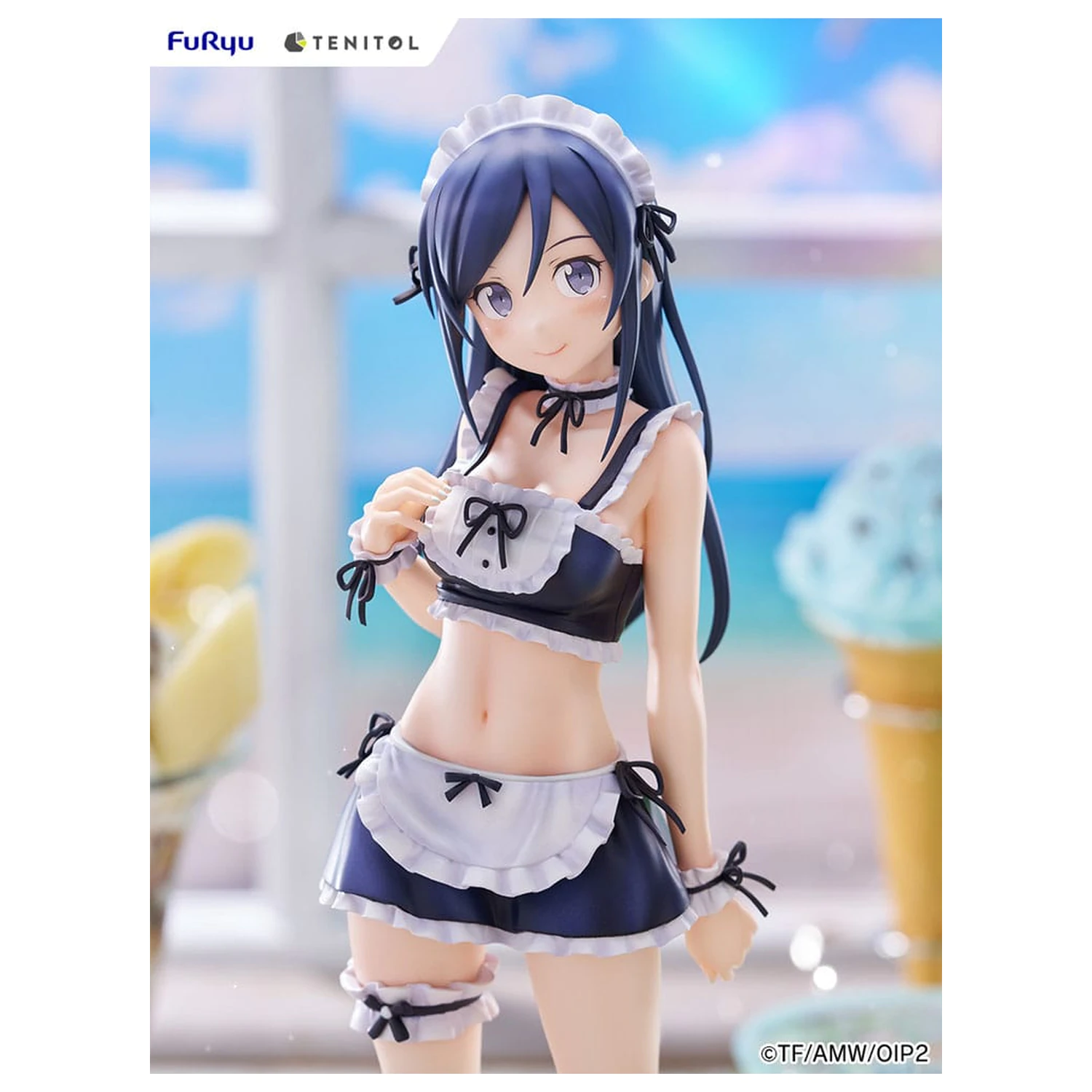 Ore no Imouto ga Konna ni Kawaii Wake ga Nai. Tenitol Große PVC Statue Aragaki Ayase Badeanzüge Dienstmädchen Version 30 cm Produktfoto