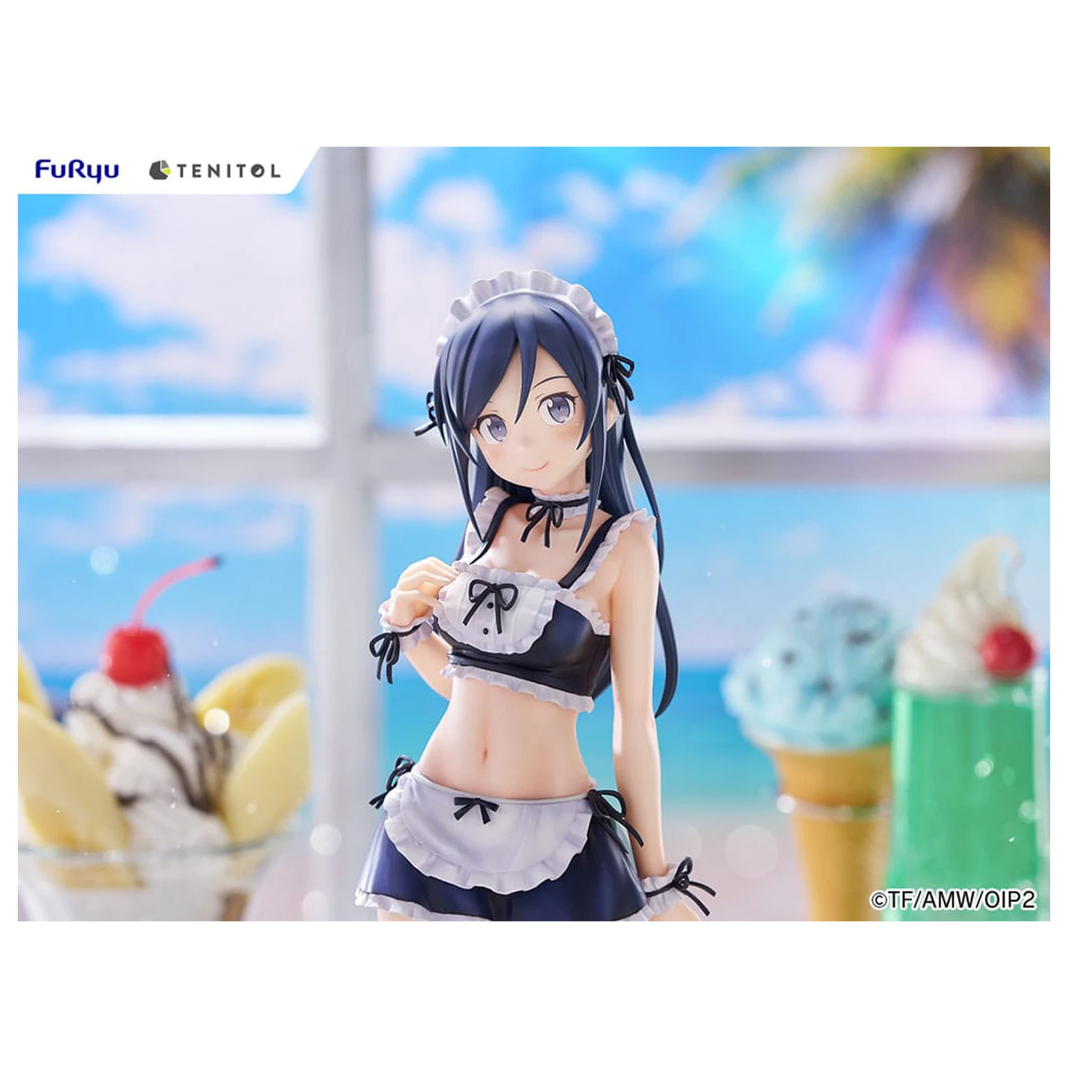 Ore no Imouto ga Konna ni Kawaii Wake ga Nai. Tenitol Große PVC Statue Aragaki Ayase Badeanzüge Dienstmädchen Version 30 cm Produktfoto