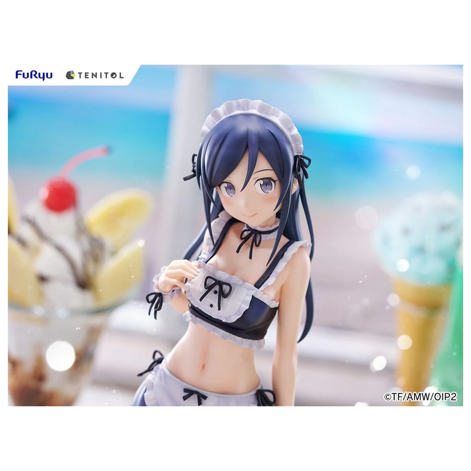 Ore no Imouto ga Konna ni Kawaii Wake ga Nai. Tenitol Große PVC Statue Aragaki Ayase Badeanzüge Dienstmädchen Version 30 cm Produktfoto
