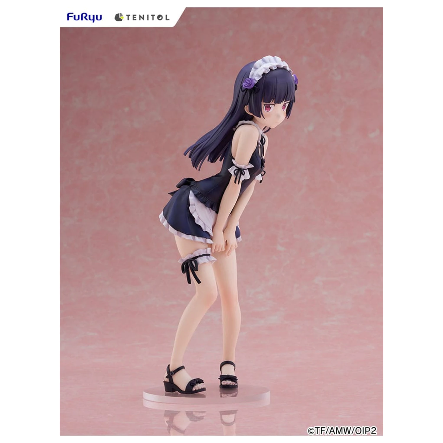 Ore no Imouto ga Konna ni Kawaii Wake ga Nai. Tenitol Tall PVC Statue Kuroneko swimsuits maid Ver. 27 cm Produktfoto