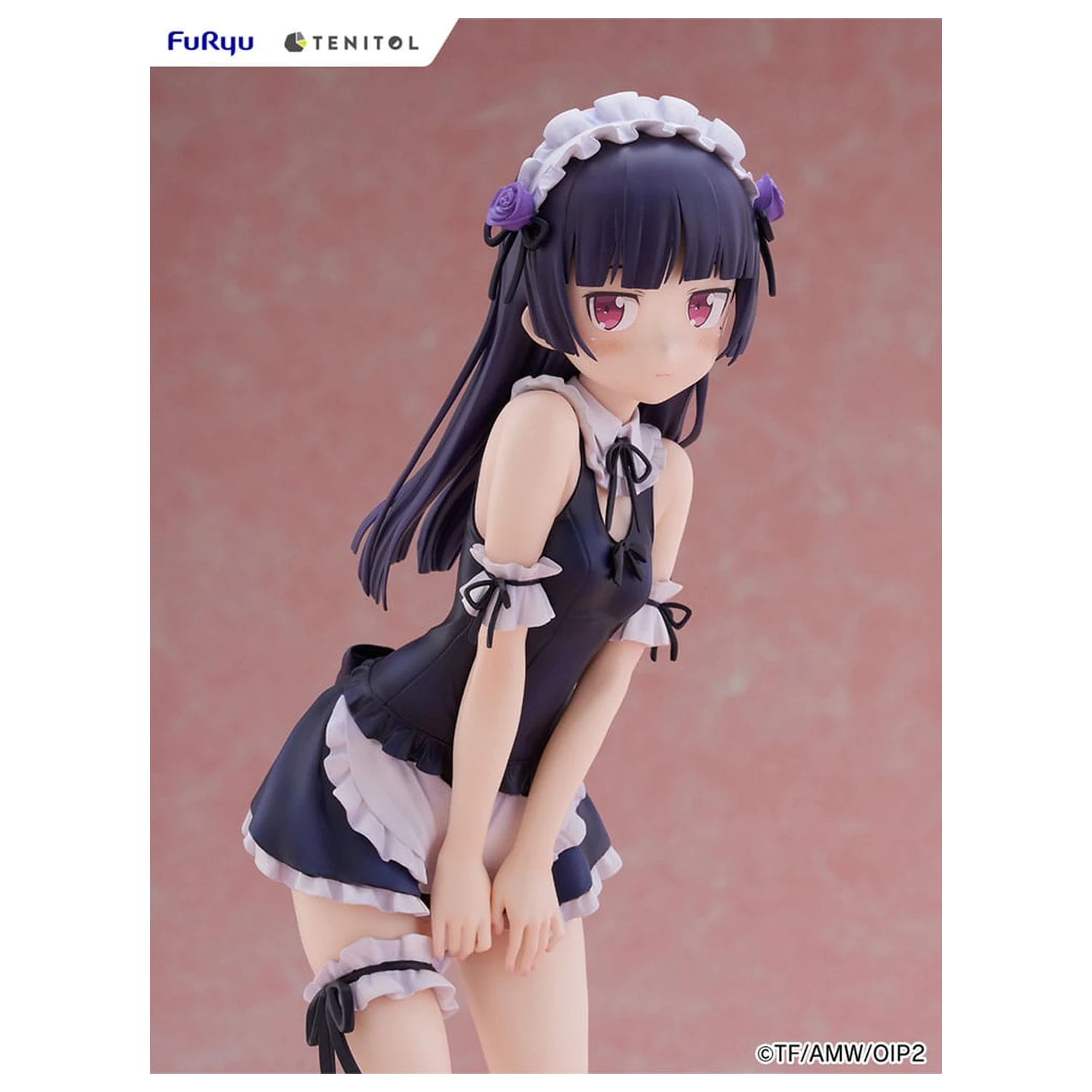 Ore no Imouto ga Konna ni Kawaii Wake ga Nai. Tenitol Tall PVC Statue Kuroneko swimsuits maid Ver. 27 cm Produktfoto