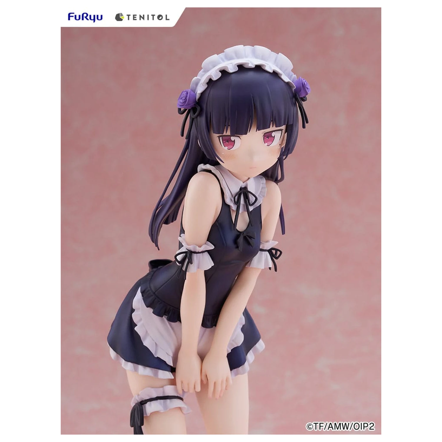 Ore no Imouto ga Konna ni Kawaii Wake ga Nai. Tenitol Tall PVC Statue Kuroneko swimsuits maid Ver. 27 cm Produktfoto