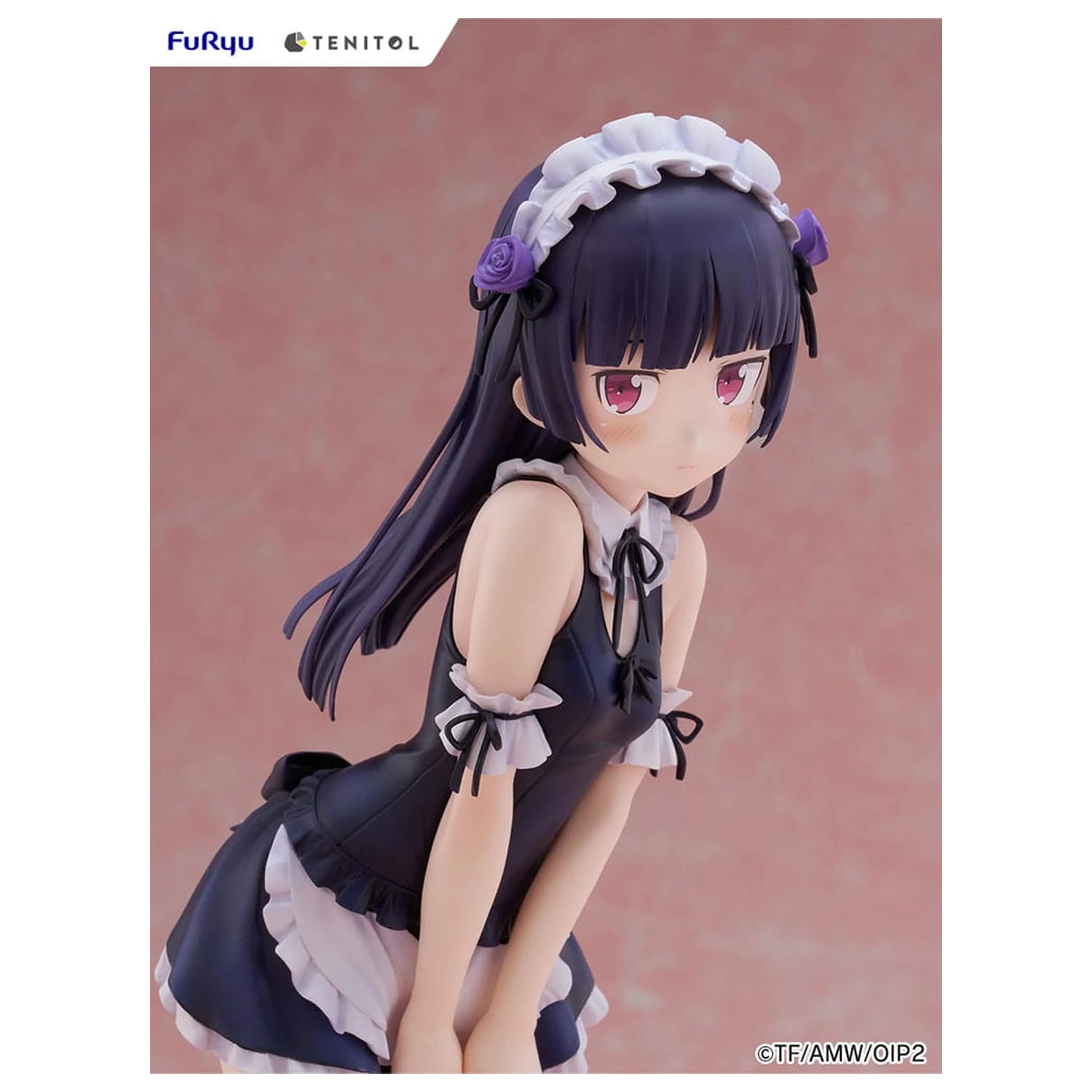Ore no Imouto ga Konna ni Kawaii Wake ga Nai. Tenitol Tall PVC Statue Kuroneko swimsuits maid Ver. 27 cm Produktfoto