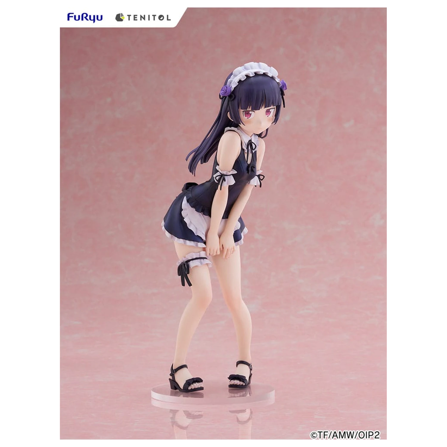 Ore no Imouto ga Konna ni Kawaii Wake ga Nai. Tenitol Tall PVC Statue Kuroneko swimsuits maid Ver. 27 cm Produktfoto