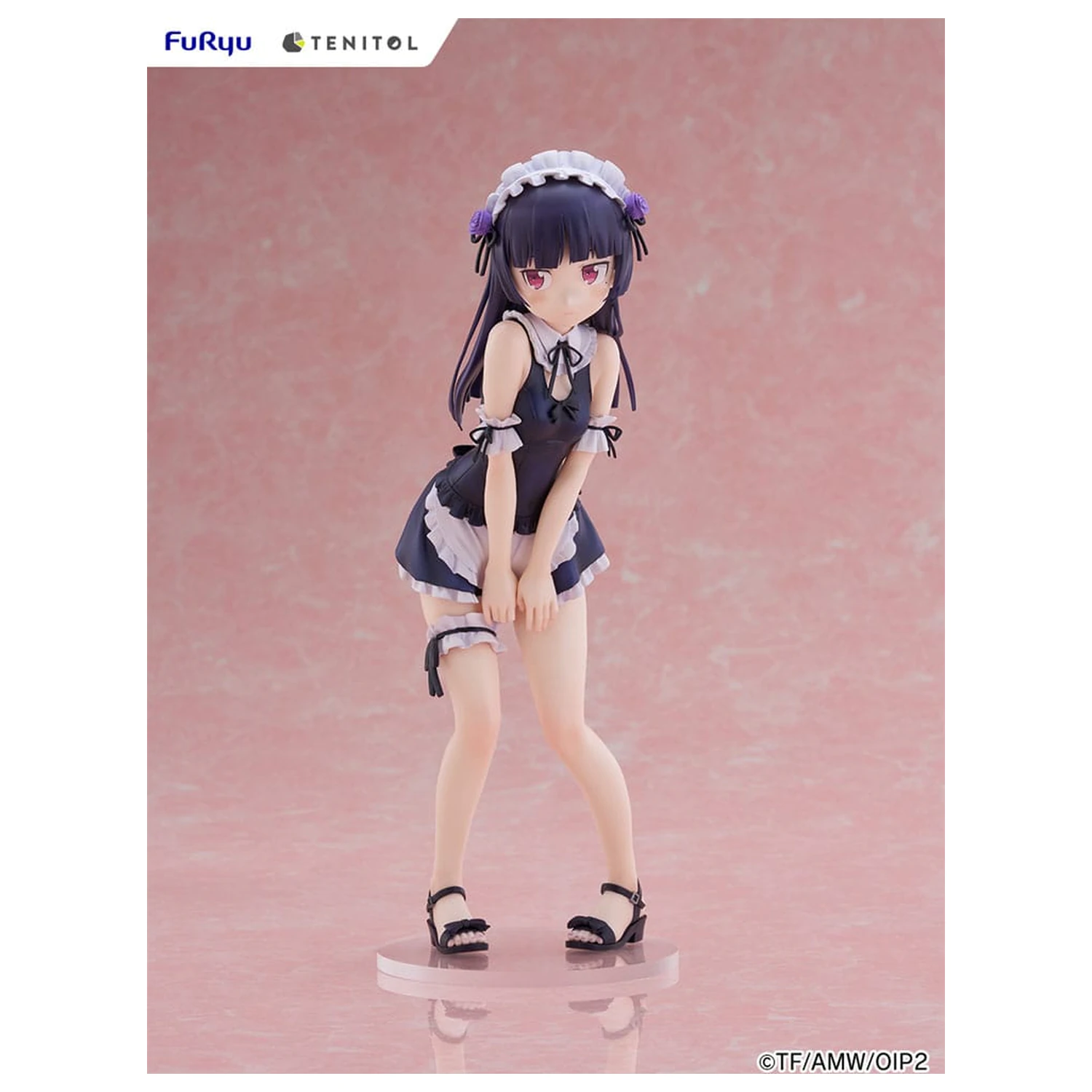 Ore no Imouto ga Konna ni Kawaii Wake ga Nai. Tenitol Tall PVC Statue Kuroneko swimsuits maid Ver. 27 cm Produktfoto
