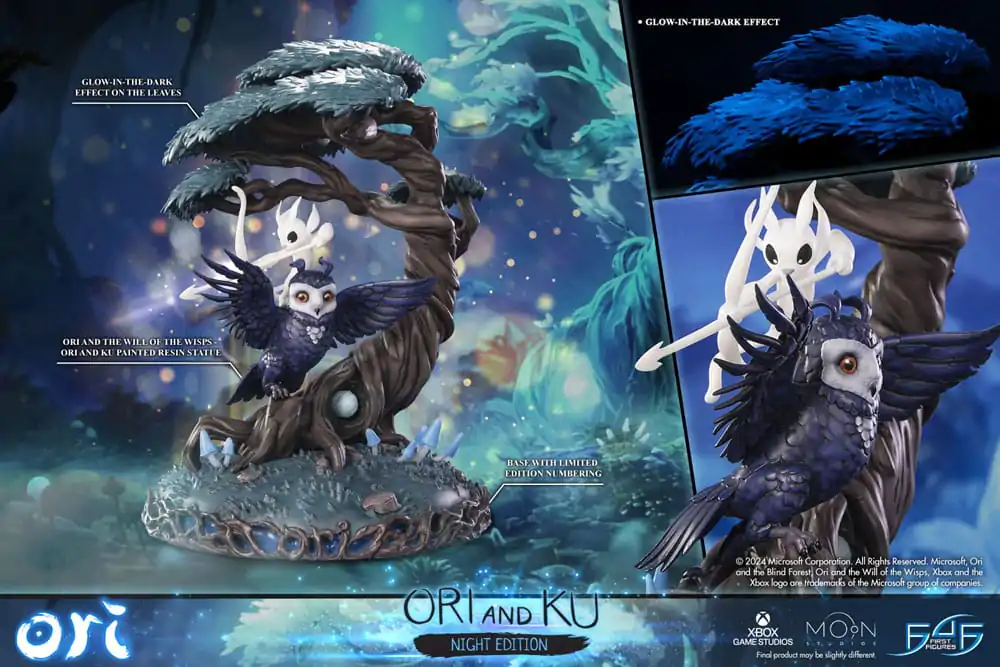 Ori and the Will of the Wisps Statue Ori and Ku Night Ver. 38 cm Produktfoto