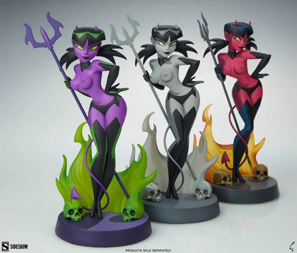 Original Artist Series Statue Devil Girl (Purple and Green Variant) 30 cm Produktfoto