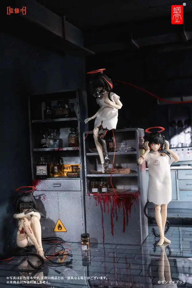 Original Character Actionfiguren Kit 1/12 Three Wise Monkeys See no Evil, Hear no Evil, Speak no Evil Premium Set 14 cm Produktfoto