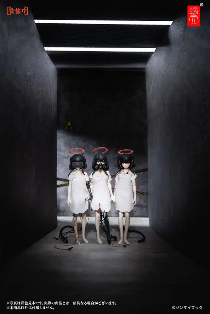 Original Character Actionfiguren Kit 1/12 Three Wise Monkeys See no Evil, Hear no Evil, Speak no Evil Premium Set 14 cm Produktfoto