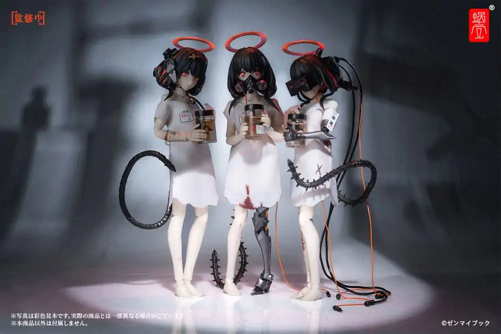 Original Character Actionfiguren Kit 1/12 Three Wise Monkeys See no Evil, Hear no Evil, Speak no Evil Premium Set 14 cm Produktfoto