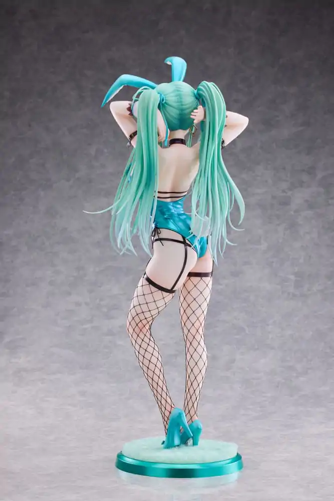 Original Character PVC Statue 1/4 Green Twin Tail Bunny-chan Fishnet Tights Ver. 43 cm Produktfoto