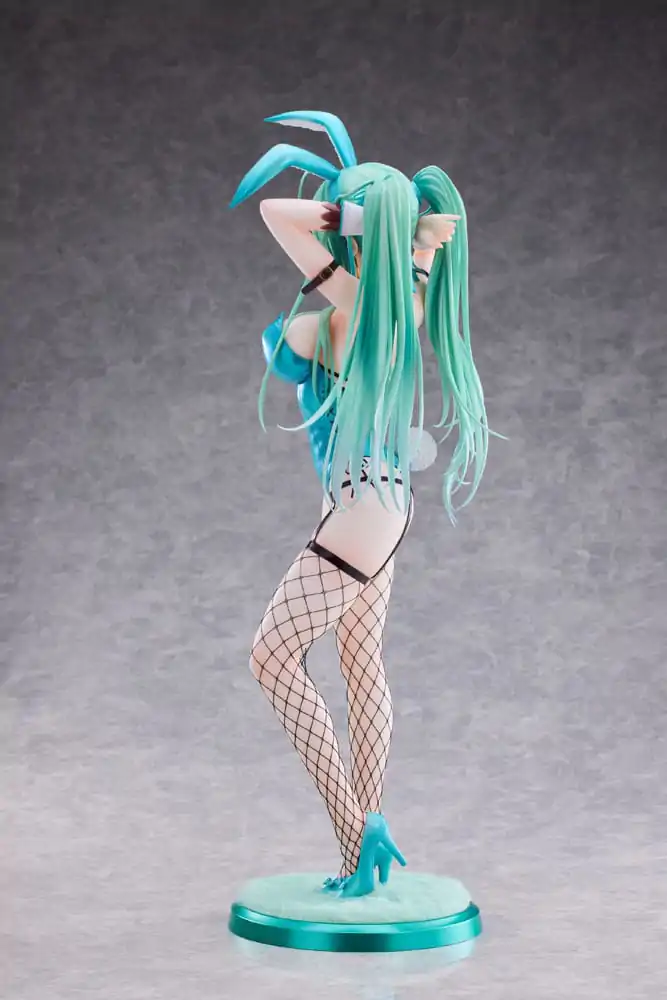 Original Character PVC Statue 1/4 Green Twin Tail Bunny-chan Fishnet Tights Ver. 43 cm Produktfoto