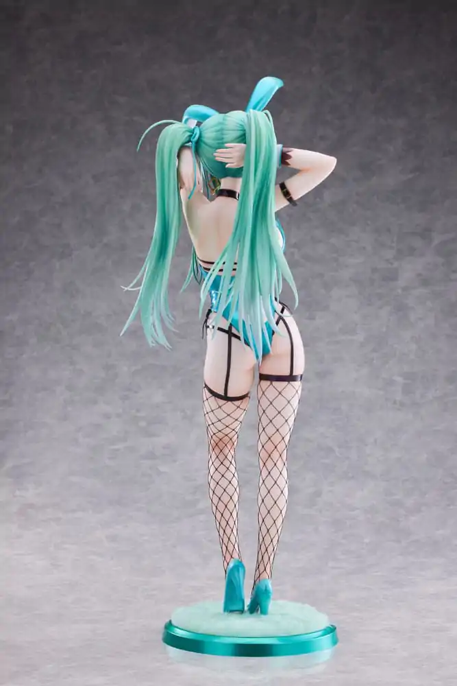 Original Character PVC Statue 1/4 Green Twin Tail Bunny-chan Fishnet Tights Ver. 43 cm Produktfoto