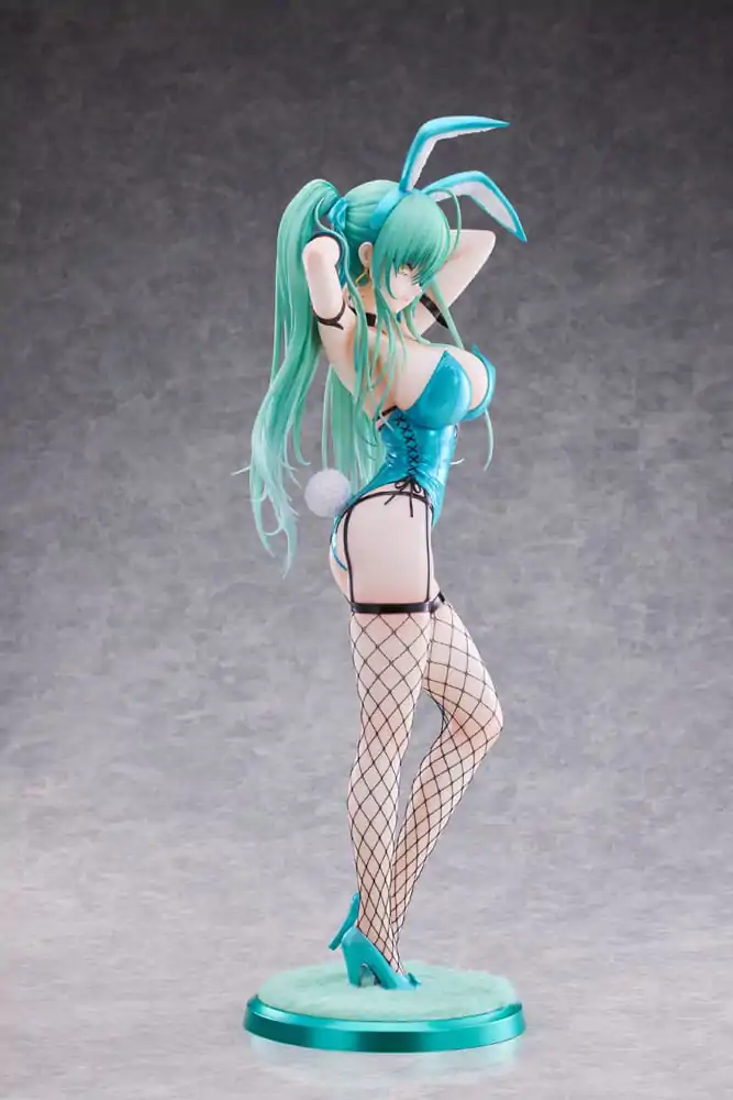 Original Character PVC Statue 1/4 Green Twin Tail Bunny-chan Fishnet Tights Ver. 43 cm Produktfoto