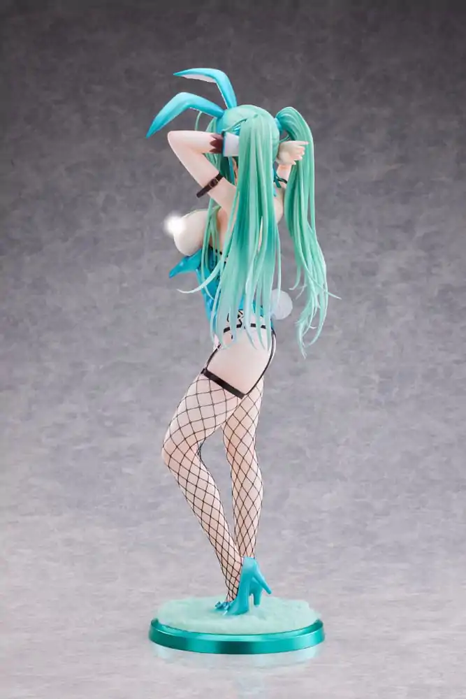 Original Character PVC Statue 1/4 Green Twin Tail Bunny-chan Fishnet Tights Ver. 43 cm Produktfoto