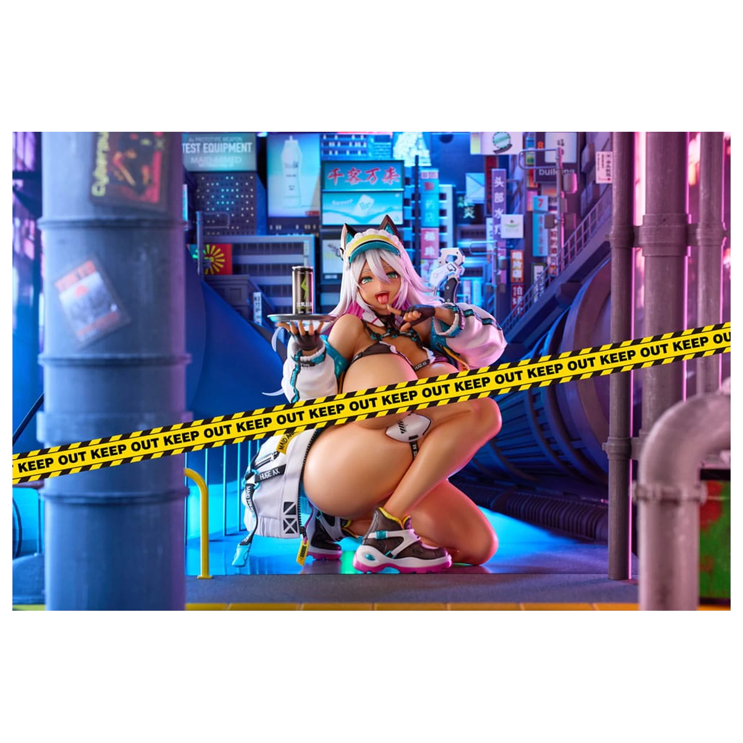 Original Character Statue 1/4 Meido-Busou: Ax Street ver. Pixel Philia Edition 37 cm Produktfoto