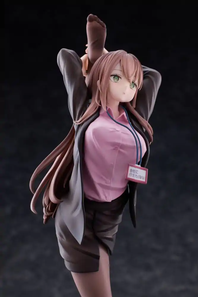 Original Character PVC Statue 1/6 OL-chan Who Doesn't Want to Go to Work Pink Ver. 26 cm Produktfoto