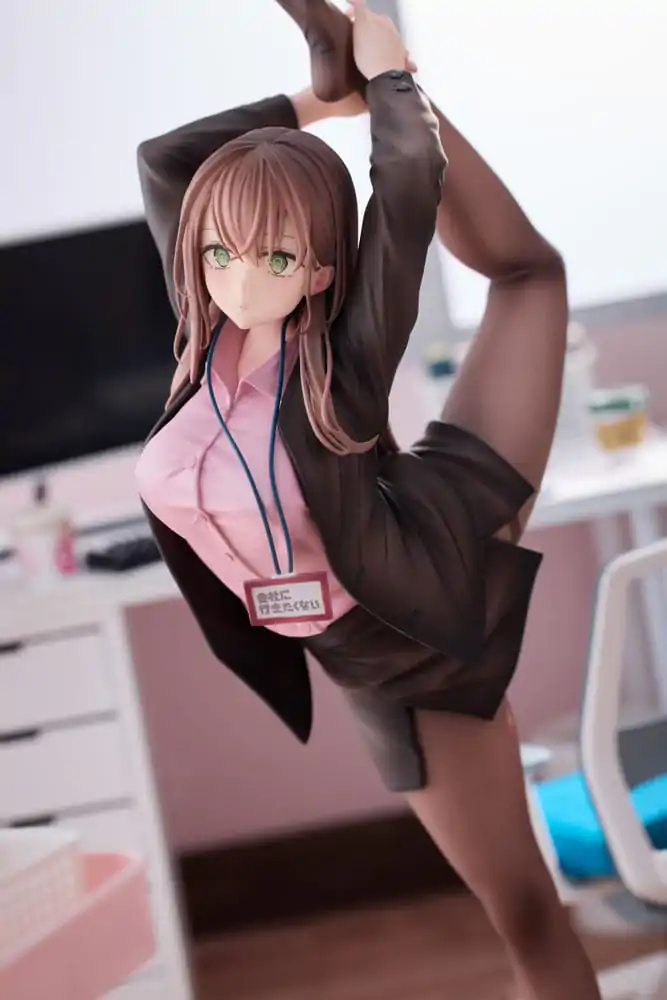 Original Character PVC Statue 1/6 OL-chan Who Doesn't Want to Go to Work Pink Ver. 26 cm Produktfoto