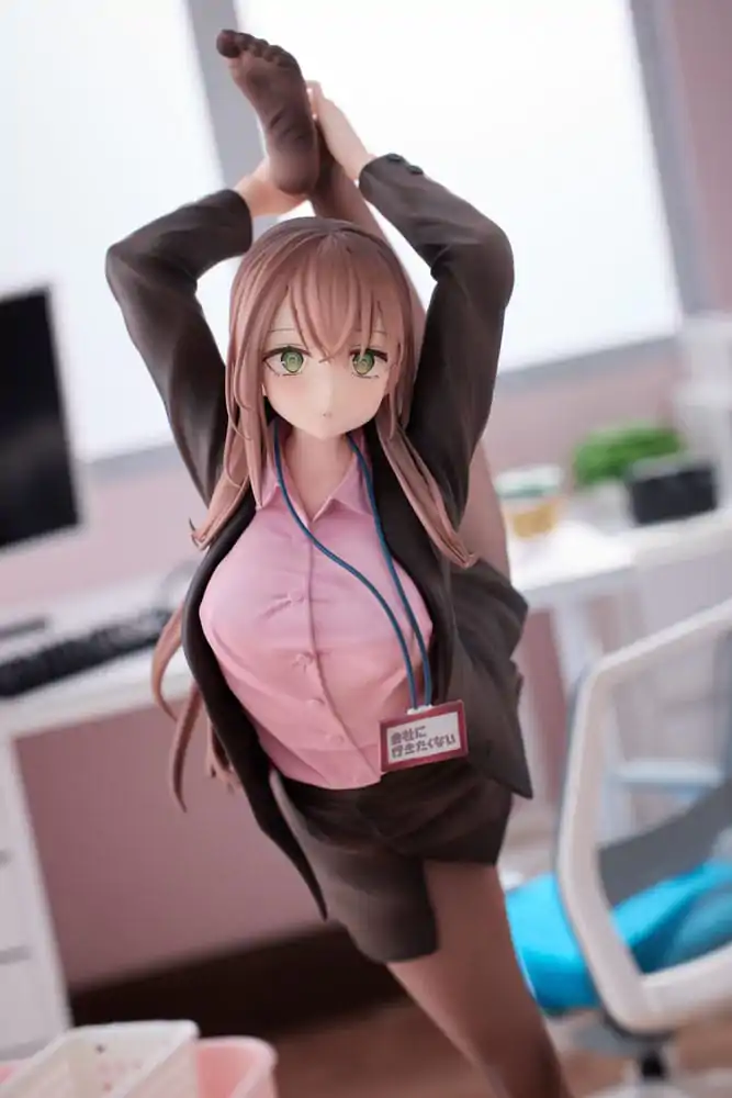 Original Character PVC Statue 1/6 OL-chan Who Doesn't Want to Go to Work Pink Ver. 26 cm Produktfoto