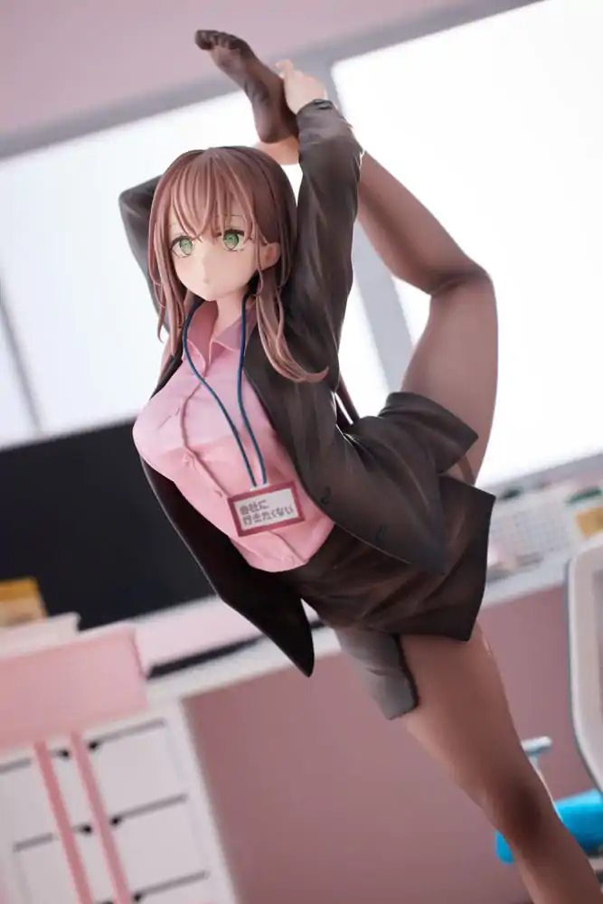 Original Character PVC Statue 1/6 OL-chan Who Doesn't Want to Go to Work Pink Ver. 26 cm Produktfoto