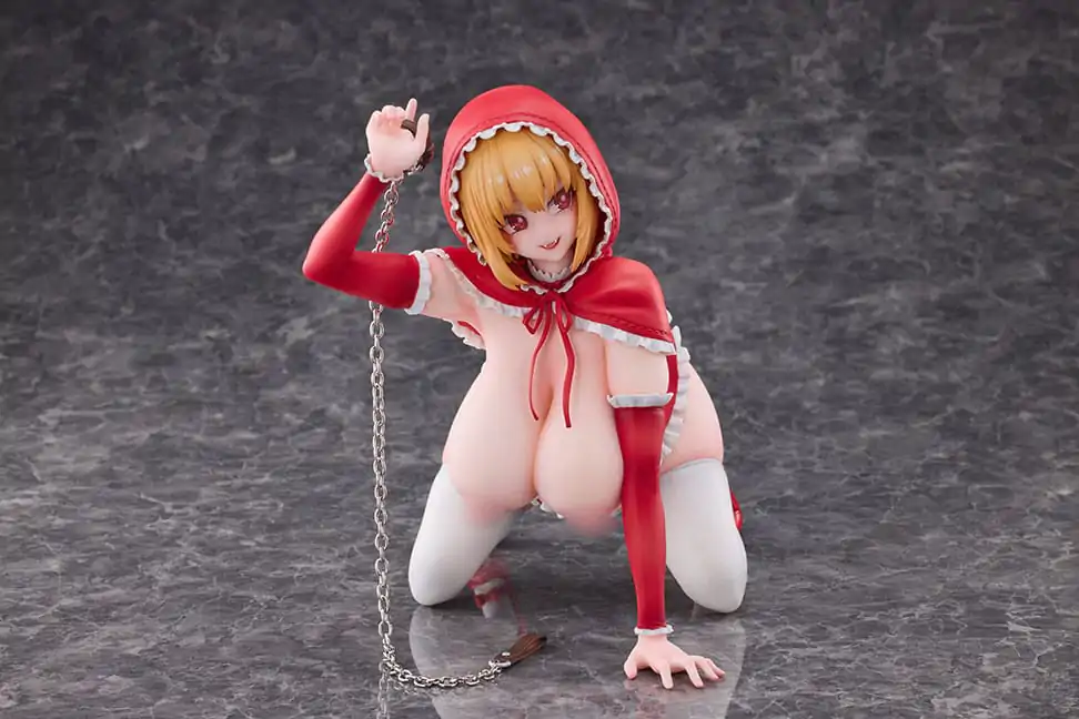 Original Character PVC Statue 1/5 Little Red Riding Hood And The Wolf Girl Little Red Riding Hood 21 cm Produktfoto