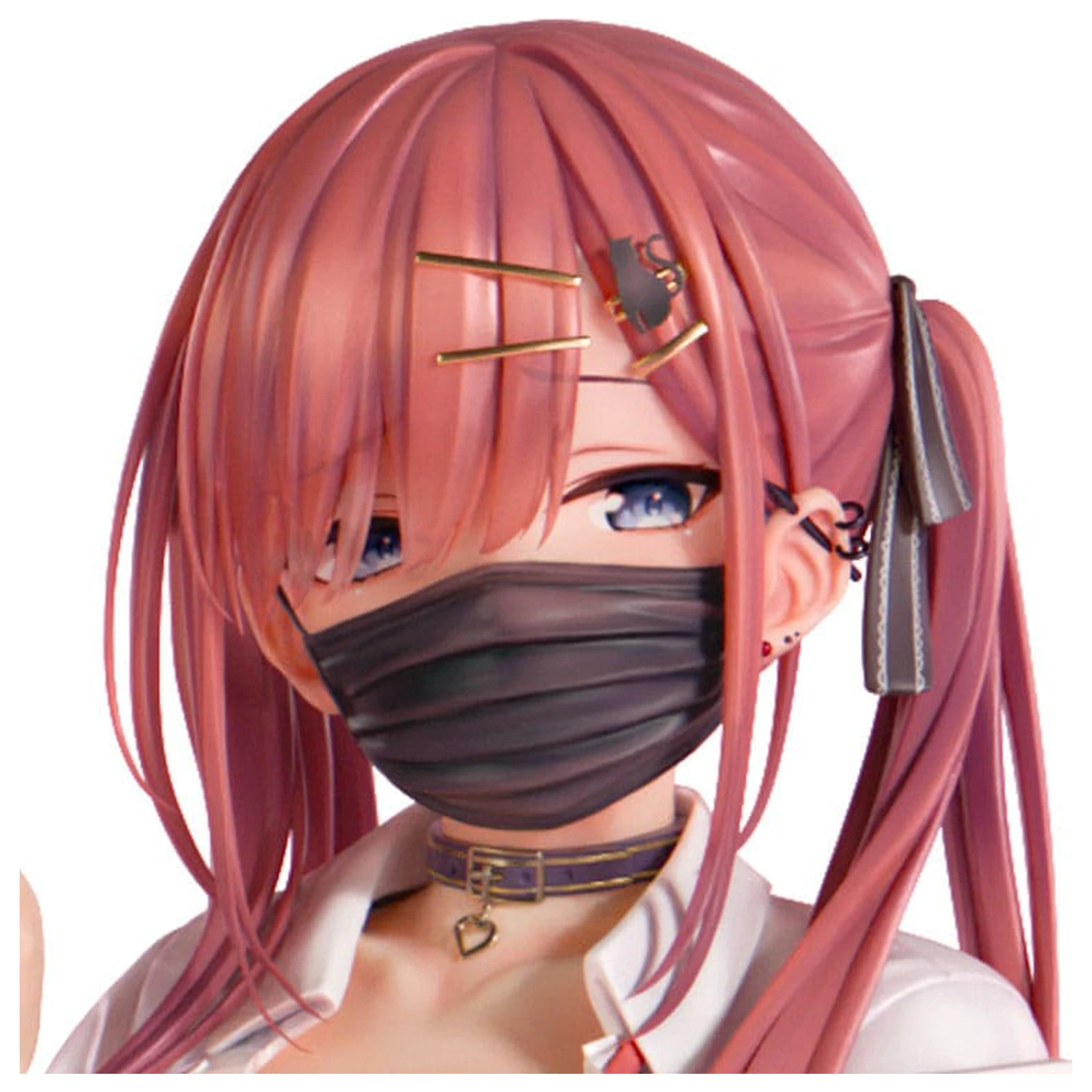 Original Character Statue 1/5 Red-Haired Gyaru-Chan Mask Ver. Illustration by Nanamakura 29 Zentimeter Produktfoto