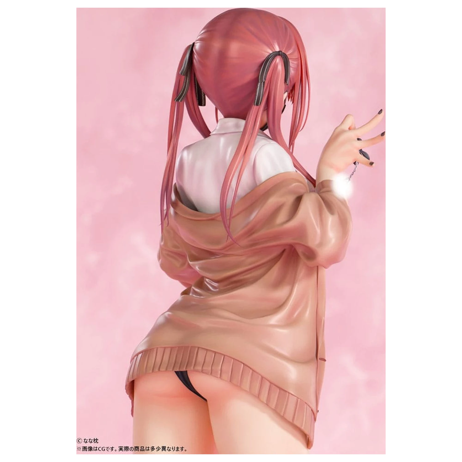 Original Character Statue 1/5 Red-Haired Gyaru-Chan Mask Ver. Illustration by Nanamakura 29 Zentimeter Produktfoto