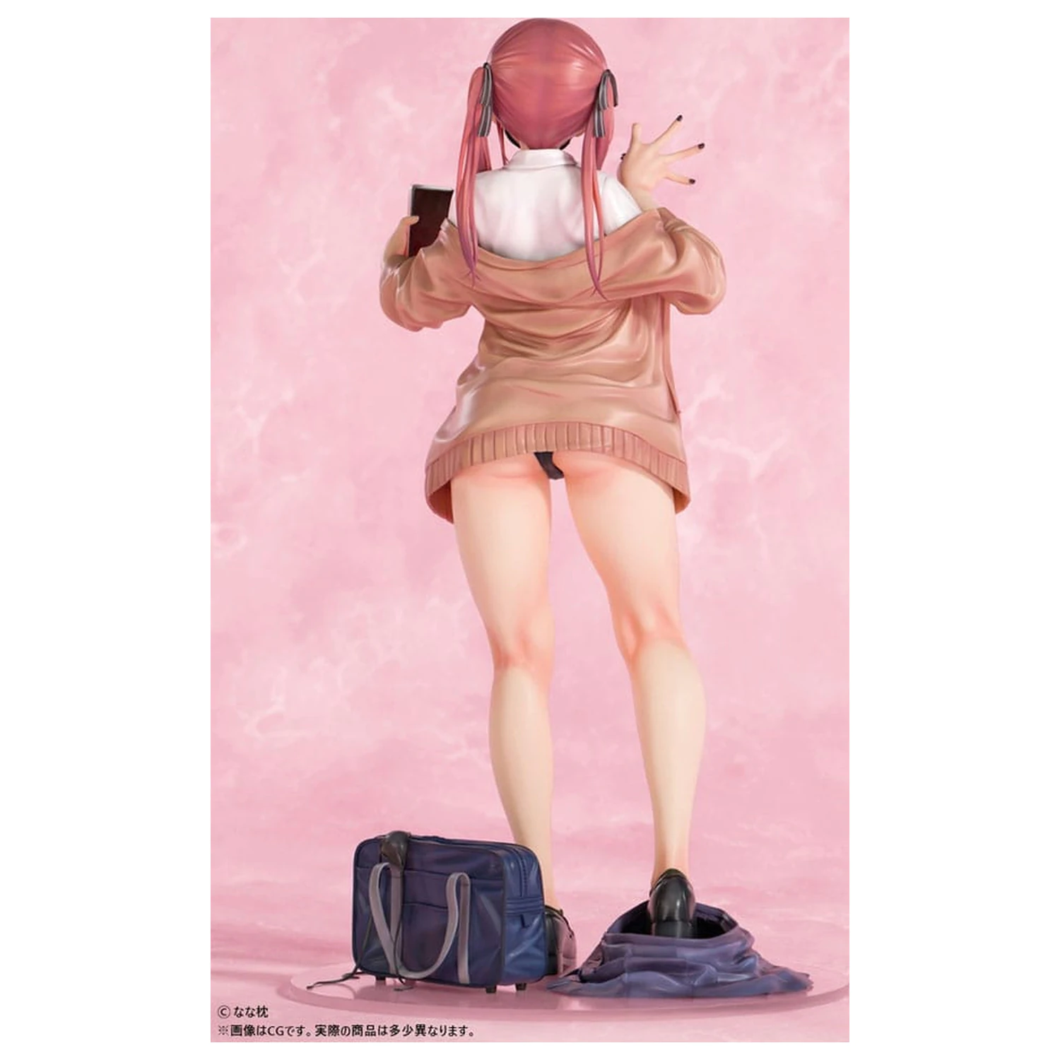 Original Character Statue 1/5 Red-Haired Gyaru-Chan Mask Ver. Illustration by Nanamakura 29 Zentimeter Produktfoto