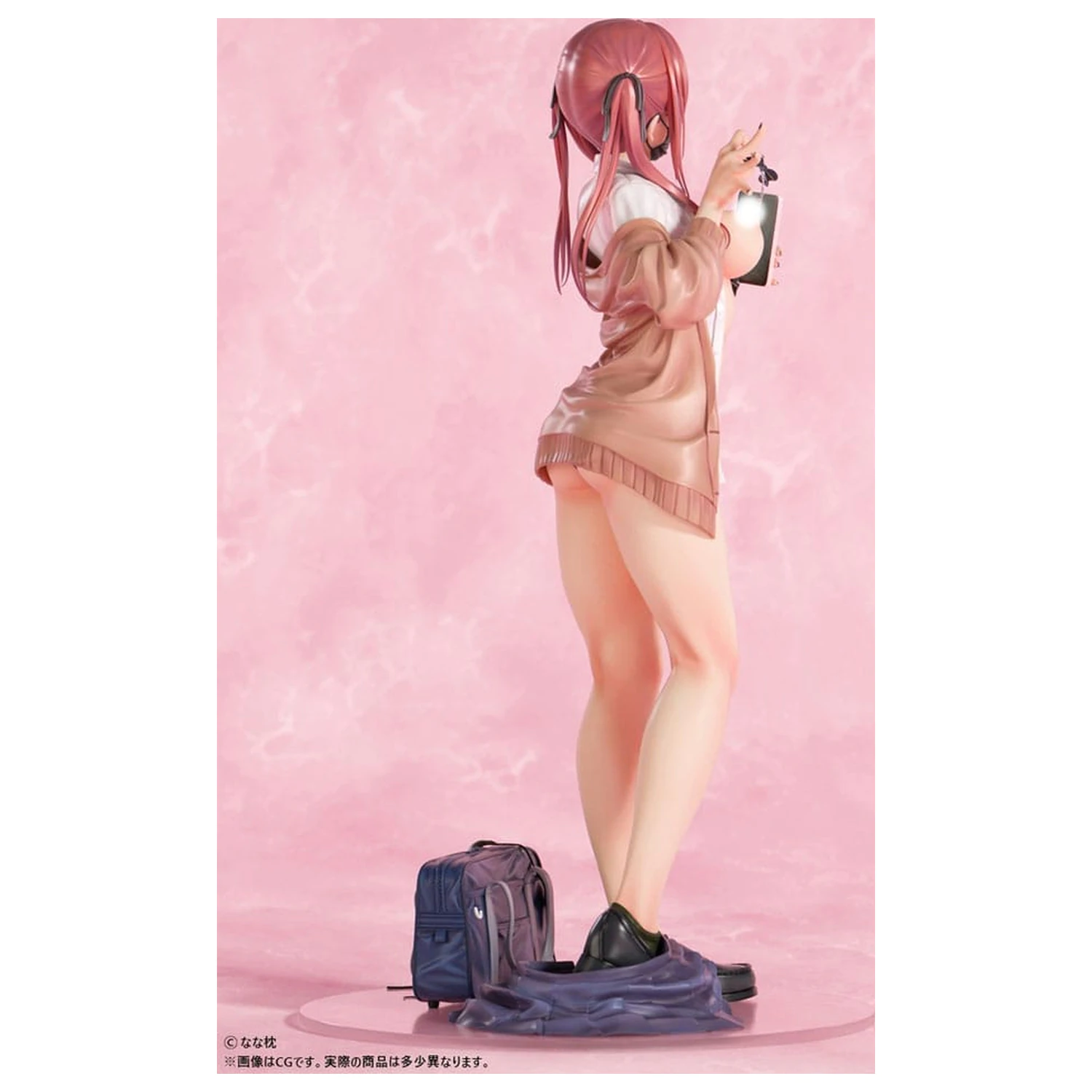 Original Character Statue 1/5 Red-Haired Gyaru-Chan Mask Ver. Illustration by Nanamakura 29 Zentimeter Produktfoto