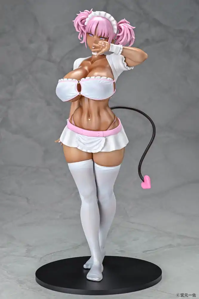 Original Character Statue 1/6 Black Gal Maid Succubus Cocoa Pink Ver. 30 cm Produktfoto