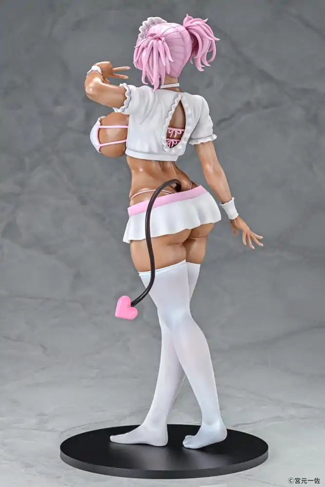 Original Character Statue 1/6 Black Gal Maid Succubus Cocoa Pink Ver. 30 cm Produktfoto