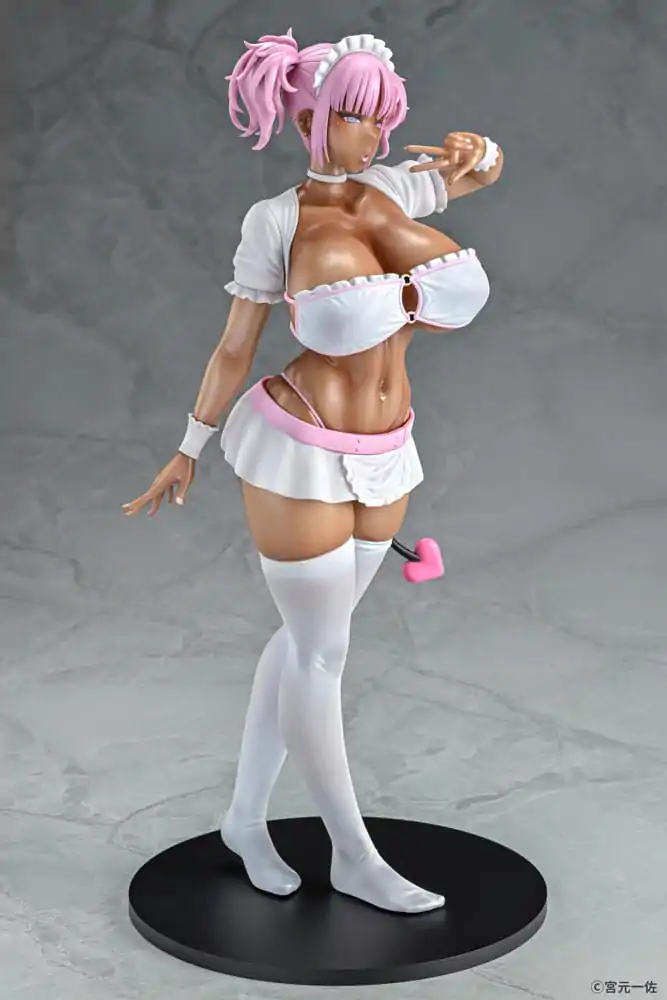 Original Character Statue 1/6 Black Gal Maid Succubus Cocoa Pink Ver. 30 cm Produktfoto