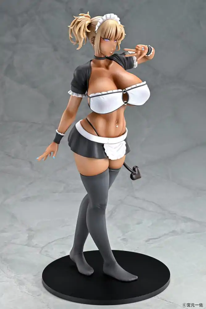 Original Character Statue 1/6 Black Gal Maid Succubus Cocoa 30 cm Produktfoto