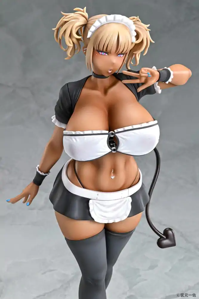 Original Character Statue 1/6 Black Gal Maid Succubus Cocoa 30 cm Produktfoto